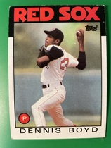 1986 Topps Base Set #605 Dennis Boyd