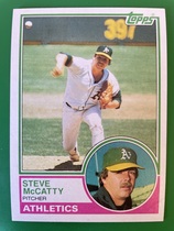 1983 Topps Base Set #493 Steve McCatty