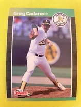 1989 Donruss Base Set #479 Greg Cadaret
