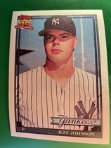 1991 Topps Traded #62 Jeff Johnson