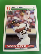 1991 Score Base Set #346 Ozzie Canseco