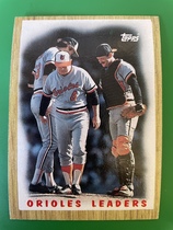 1987 Topps Base Set #506 Orioles Leaders