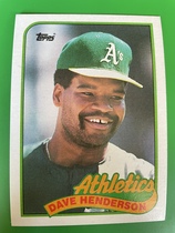 1989 Topps Base Set #527 Dave Henderson