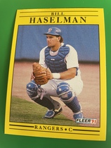 1991 Fleer Base Set #287 Bill Haselman
