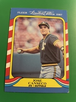 1987 Fleer Limited Edition #6 Jose Canseco