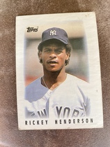 1986 Topps Mini League Leaders #27 Rickey Henderson