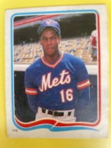 1985 Fleer Star Stickers #113 Dwight Gooden