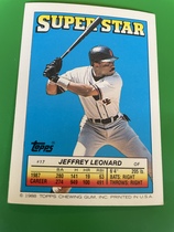 1988 Topps Stickers Backs (No Sticker) #17 Jeffrey Leonard