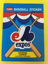 1989 Fleer Team Logo Stickers #10 Expos