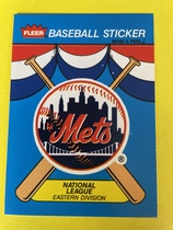1989 Fleer Team Logo Stickers #14 Mets