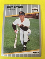1989 Fleer Update #130 Greg Litton