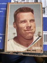 1962 Topps Base Set #102 Al Schroll