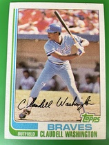 1982 Topps Base Set #758 Claudell Washington