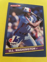 1986 Donruss Base Set #498 U L Washington
