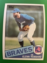 1985 Topps Base Set #195 Glenn Hubbard