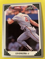 1991 Leaf Previews #8 Lenny Dykstra