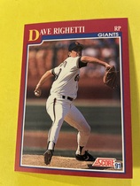 1991 Score Rookie & Traded #53T Dave Righetti