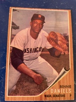 1962 Topps Base Set #378 Bennie Daniels