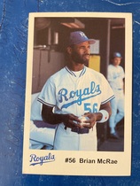 1992 Team Issue Kansas City Royals Police #18 Brian McRae