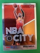 2019 Panini NBA Hoops Premium Stock NBA City #22 Donovan Mitchell