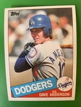 1985 Topps Base Set #654 Dave Anderson