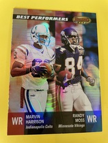 2001 Bowman Best #96 Marvin Harrison|Randy Moss