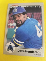 1983 Fleer Base Set #481 Dave Henderson