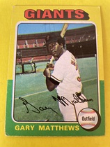 1975 Topps Base Set #79 Gary Matthews
