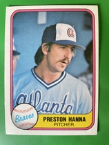 1981 Fleer Base Set #264 Preston Hanna