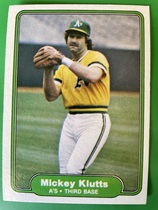 1982 Fleer Base Set #97 Mickey Klutts