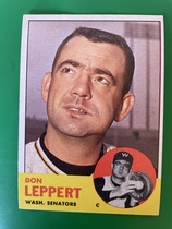 1963 Topps Base Set #243 Don Leppert