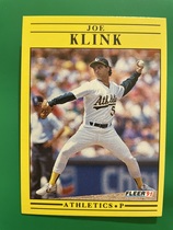 1991 Fleer Base Set #13 Joe Klink