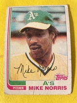 1982 Topps Base Set #370 Mike Norris