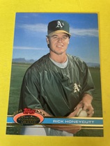 1991 Stadium Club Base Set #415 Rick Honeycutt