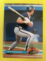 1991 Stadium Club Base Set #497 Jeff Treadway
