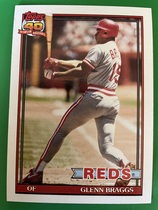 1991 Topps Base Set #444 Glenn Braggs
