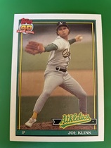 1991 Topps Base Set #553 Joe Klink