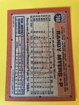 1991 Topps Base Set #780 Randy Myers