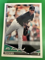 1994 Topps Base Set #343 Mo Sanford