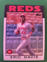 1986 Topps Base Set #28 Eric Davis