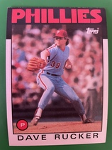 1986 Topps Base Set #39 Dave Rucker