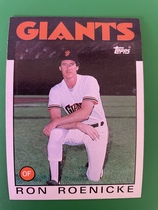 1986 Topps Base Set #63 Ron Roenicke