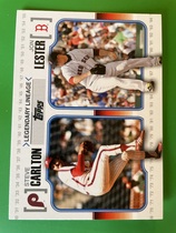 2010 Topps Update Legendary Lineage #LL-73 Steve Carlton|Jon Lester