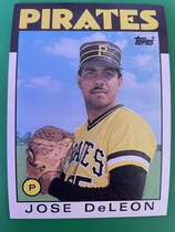 1986 Topps Base Set #75 Jose DeLeon