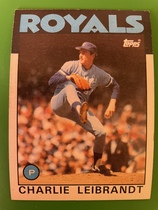 1986 Topps Base Set #77 Charlie Leibrandt