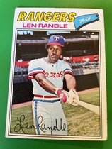 1977 Topps Base Set #196 Len Randle