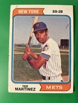 1974 Topps Base Set #487 Ted Martinez