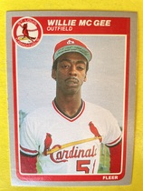 1985 Fleer Base Set #234 Willie McGee