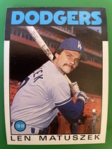 1986 Topps Base Set #109 Len Matuszek