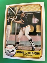 1981 Fleer Base Set #455 Dennis Littlejohn